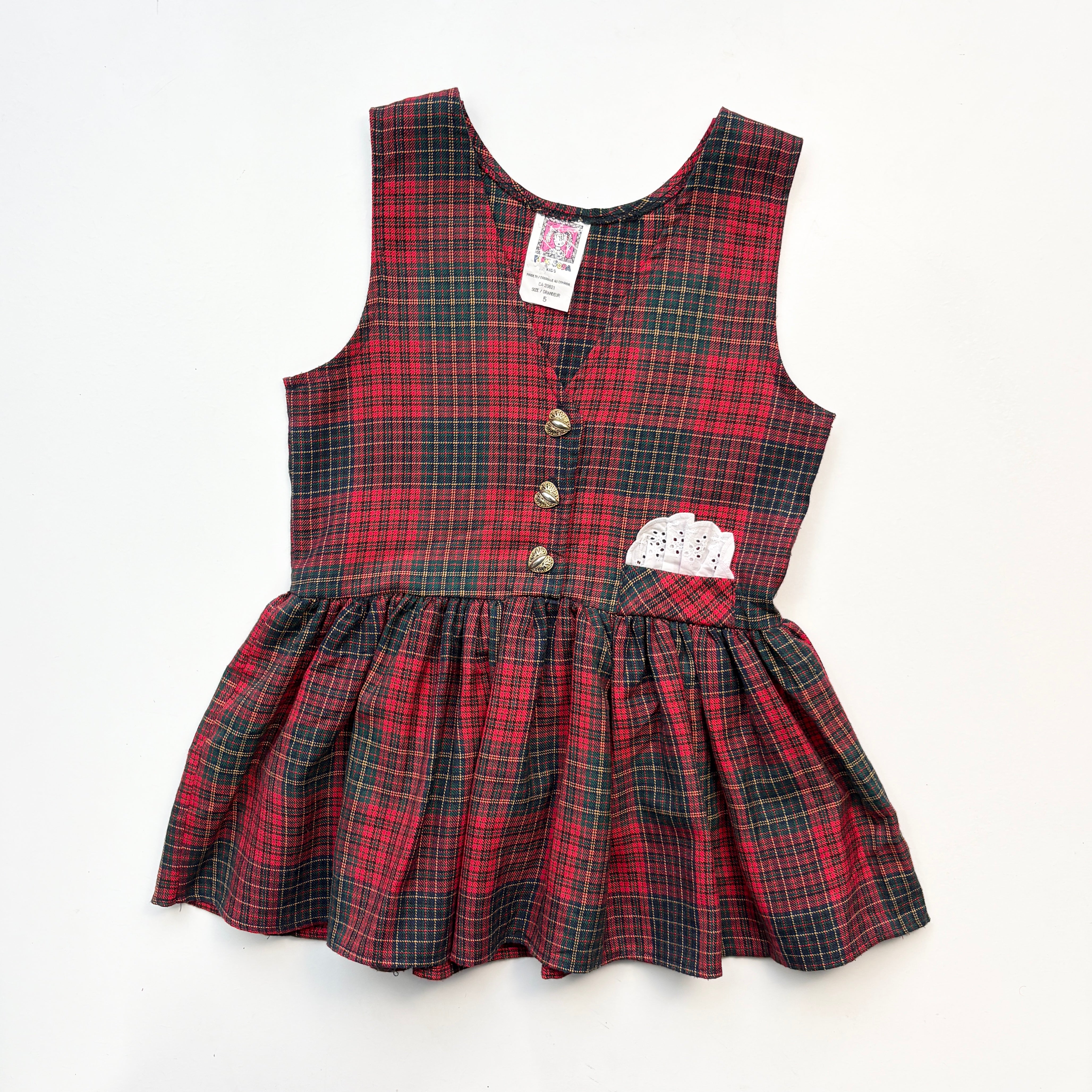 90s Tartan dress (Age 5) – Little Red Cactus