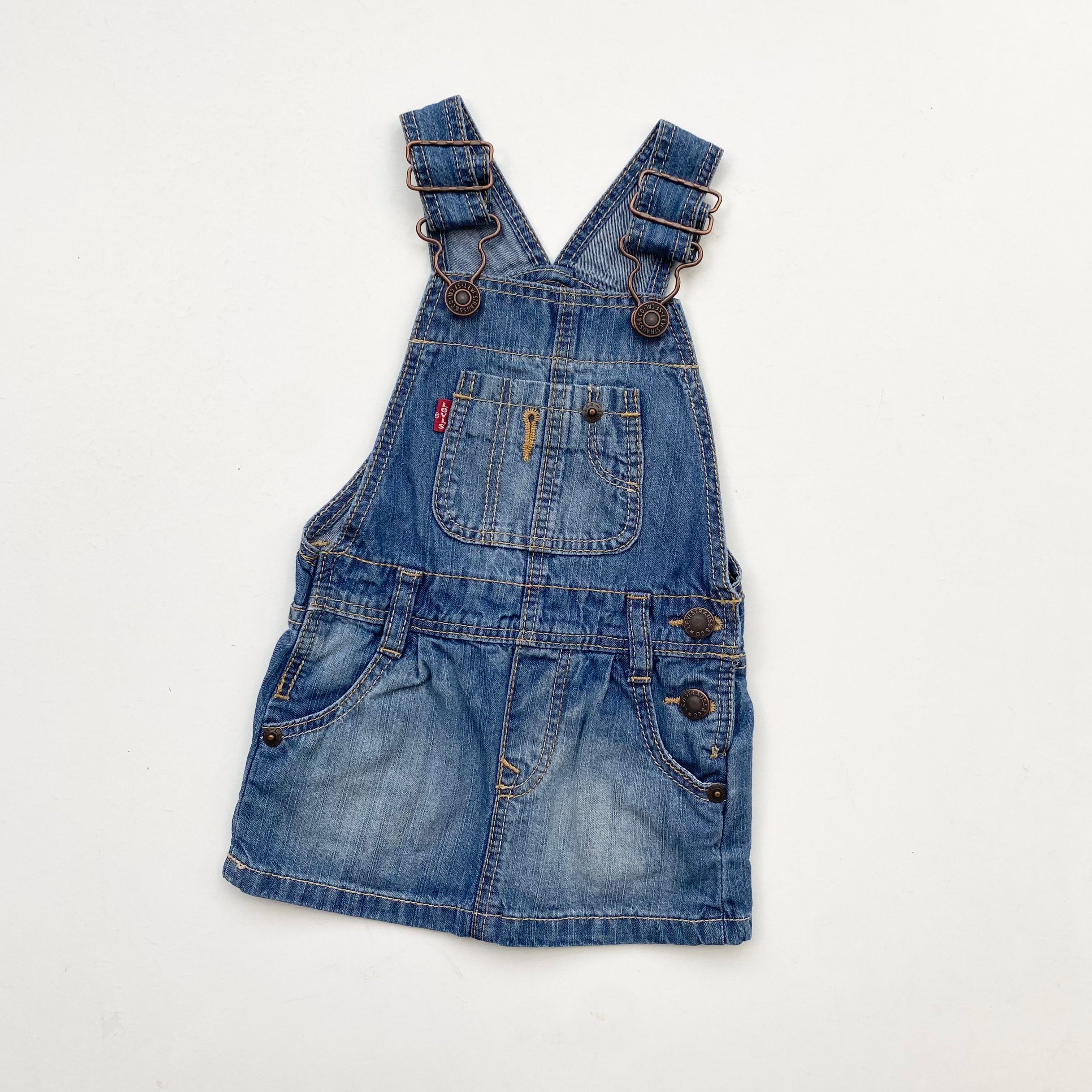 Levi’s dungaree dress (Age 6m) Little Red Cactus