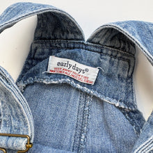 Load image into Gallery viewer, 90s Denim dungaree shortalls (Age 6/12m)
