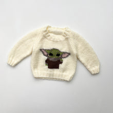 Load image into Gallery viewer, Baby Yoda Knitted jumper (Age 3/6 months)
