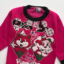 Load image into Gallery viewer, 90s Cat &amp; Dog sweatshirt (Age 2)

