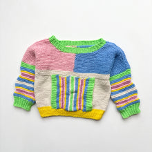 Load image into Gallery viewer, Colourful Hand knitted jumper (Age 2/3)
