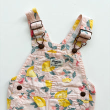 Load image into Gallery viewer, OshKosh Lemon dungaree shortalls (Age 12m)
