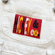 Load image into Gallery viewer, 90s Disney Mickey Mouse dungaree shortalls (Age 4)
