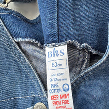 Load image into Gallery viewer, 90s BHS dungarees (Age 9/12m)
