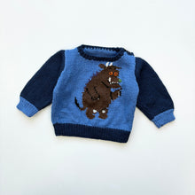 Load image into Gallery viewer, The Gruffalo hand knitted jumper (Age 6/12m)
