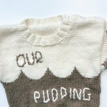Load image into Gallery viewer, Christmas Pudding hand knitted jumper (Age 6/12m)
