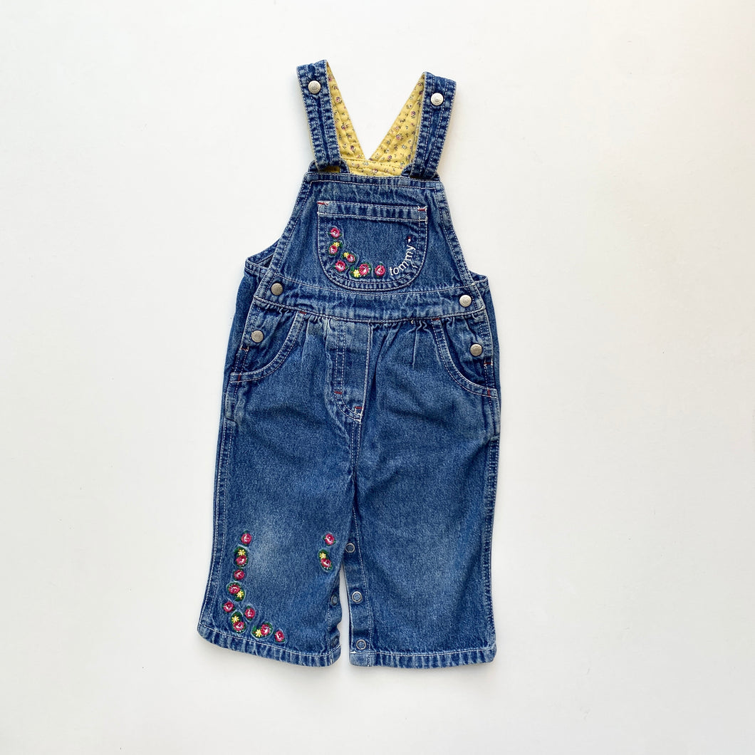 90s Tommy Hilfiger dungarees (Age 3/6m)