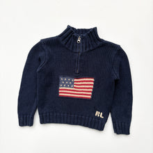 Load image into Gallery viewer, 90s Ralph Lauren flag jumber (Age 3)
