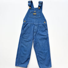 Load image into Gallery viewer, 90s OshKosh Hickory Stripe dungarees (Age 4)
