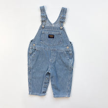 Load image into Gallery viewer, 90s OshKosh hickory dungarees (Age 12m)
