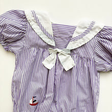Load image into Gallery viewer, 90s Vintage Sailor Romper (Age 18/24m)
