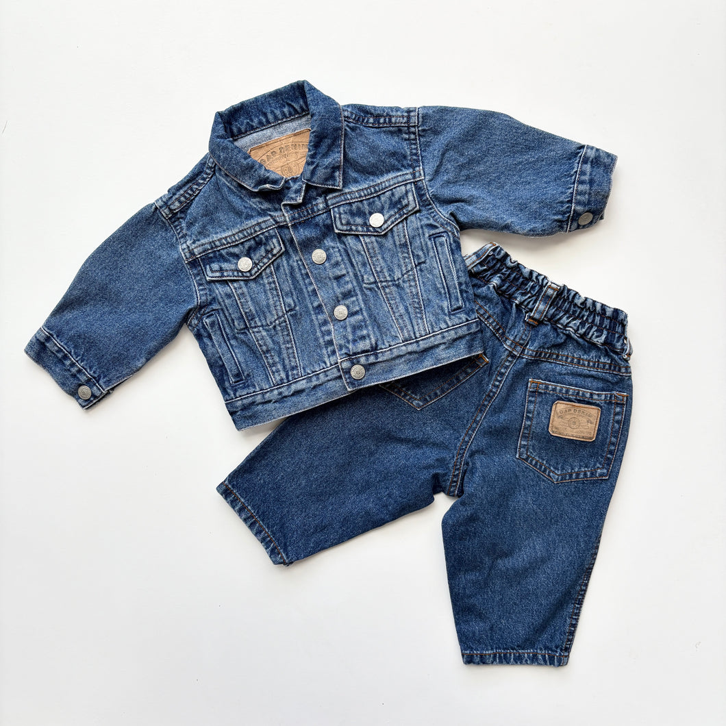 Gap denim co-ord (Age 3/6m)