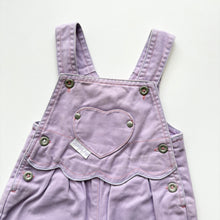 Load image into Gallery viewer, 90s Lilac dungarees (Age 3m)
