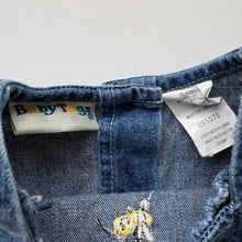 Load image into Gallery viewer, 90s Floral denim dress (Age 3/6m)
