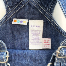 Load image into Gallery viewer, 90s Floral denim dungarees (Age 6/12m)
