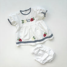 Load image into Gallery viewer, 90s Strawberry dress (Age 3/6m)
