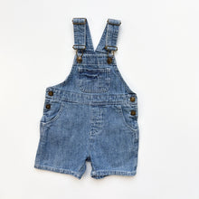 Load image into Gallery viewer, 90s Denim dungaree shortalls (Age 6/12m)
