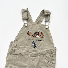 Load image into Gallery viewer, MLB White Sox dungaree shortalls (Age 18m)
