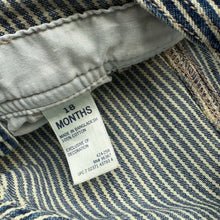 Load image into Gallery viewer, OshKosh hickory stripe dungarees (Age 18m)
