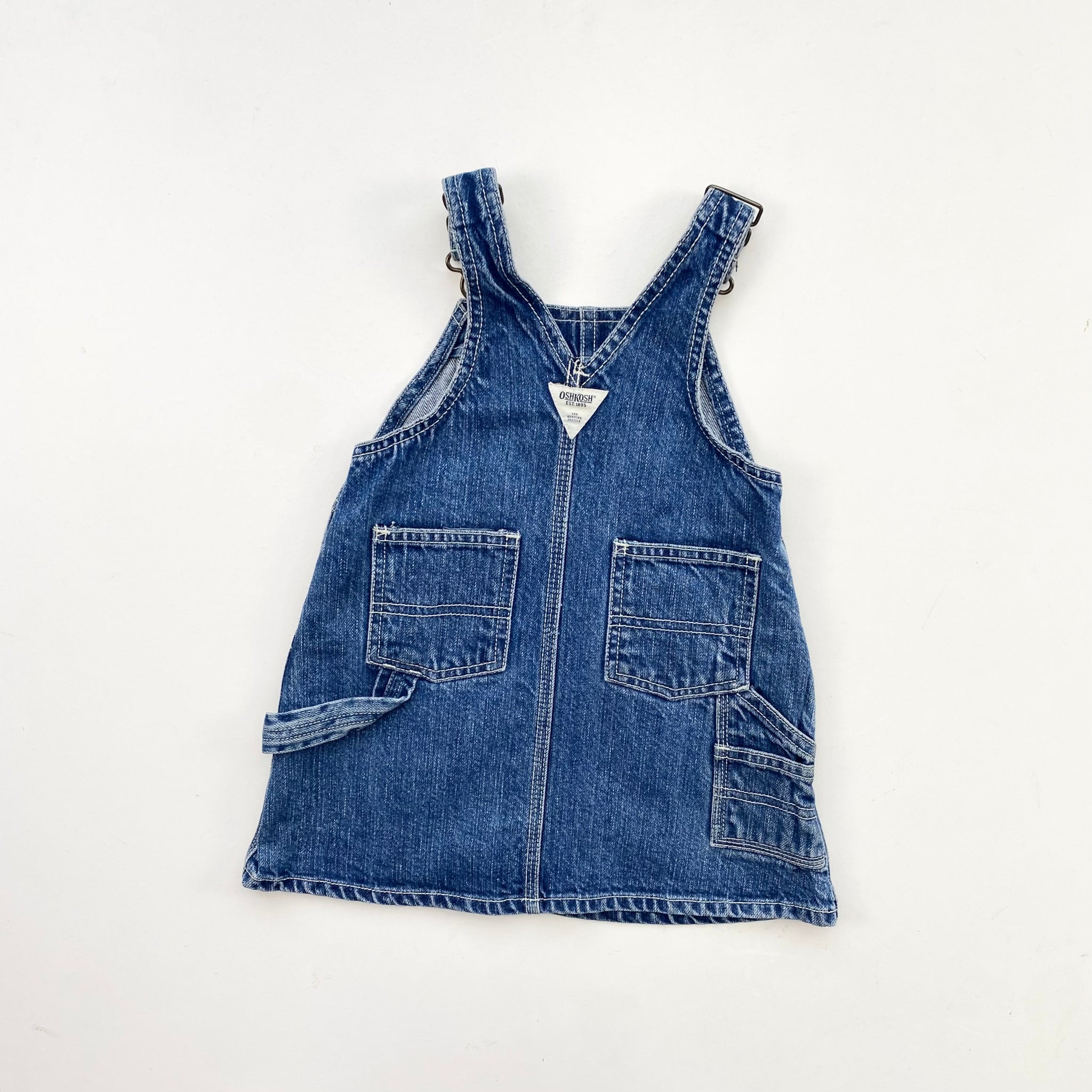90s OshKosh dungaree dress (Age 18m) – Little Red Cactus