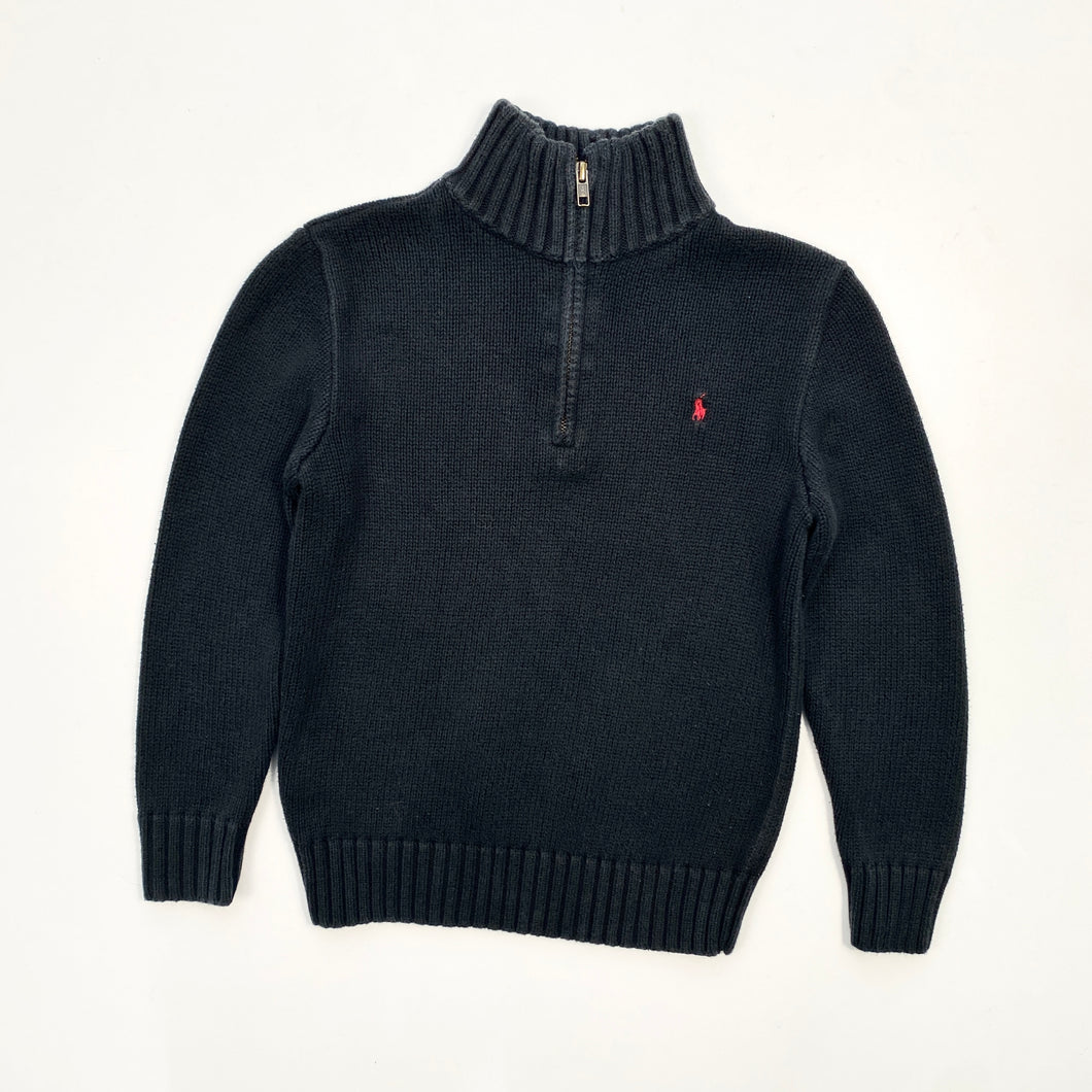 90s Ralph Lauren 1/4 zip knit (Age 7)