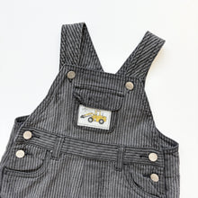 Load image into Gallery viewer, JCB Digger dungaree shortalls (Age 6/12m)
