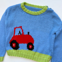 Load image into Gallery viewer, Train Hand Knitted jumper (Age 4/5)
