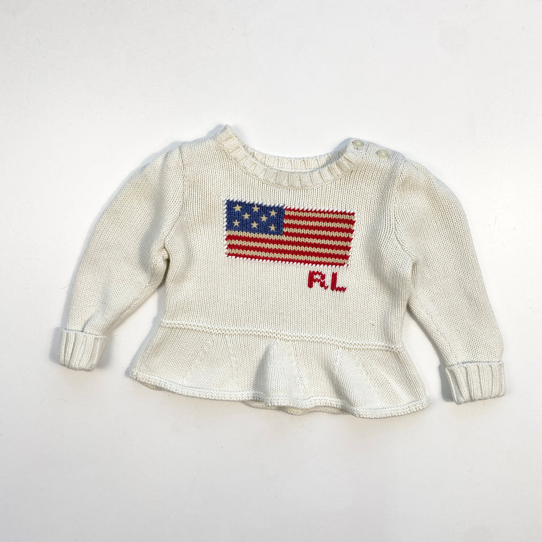 Ralph Lauren flag jumper (Age 1)