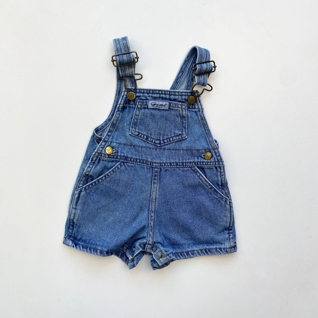 90s Guess dungaree shortalls (Age 6m)