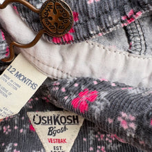 Load image into Gallery viewer, OshKosh floral dungarees (Age 12m)
