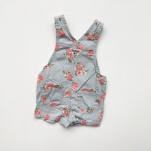 Load image into Gallery viewer, OshKosh Peach dungaree shortalls (Age 9m)

