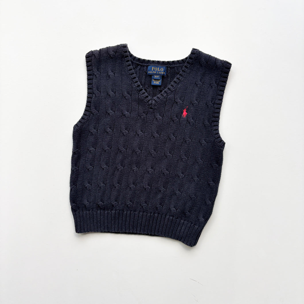 90s Ralph Lauren sweater vest (Age 3)