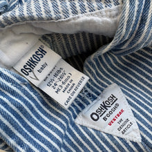 Load image into Gallery viewer, 90s OshKosh hickory dungarees (Age 3/6m)
