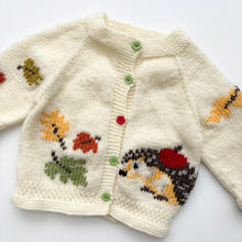 Load image into Gallery viewer, Autumnal Hand Knitted cardigan (Age 6/9m)
