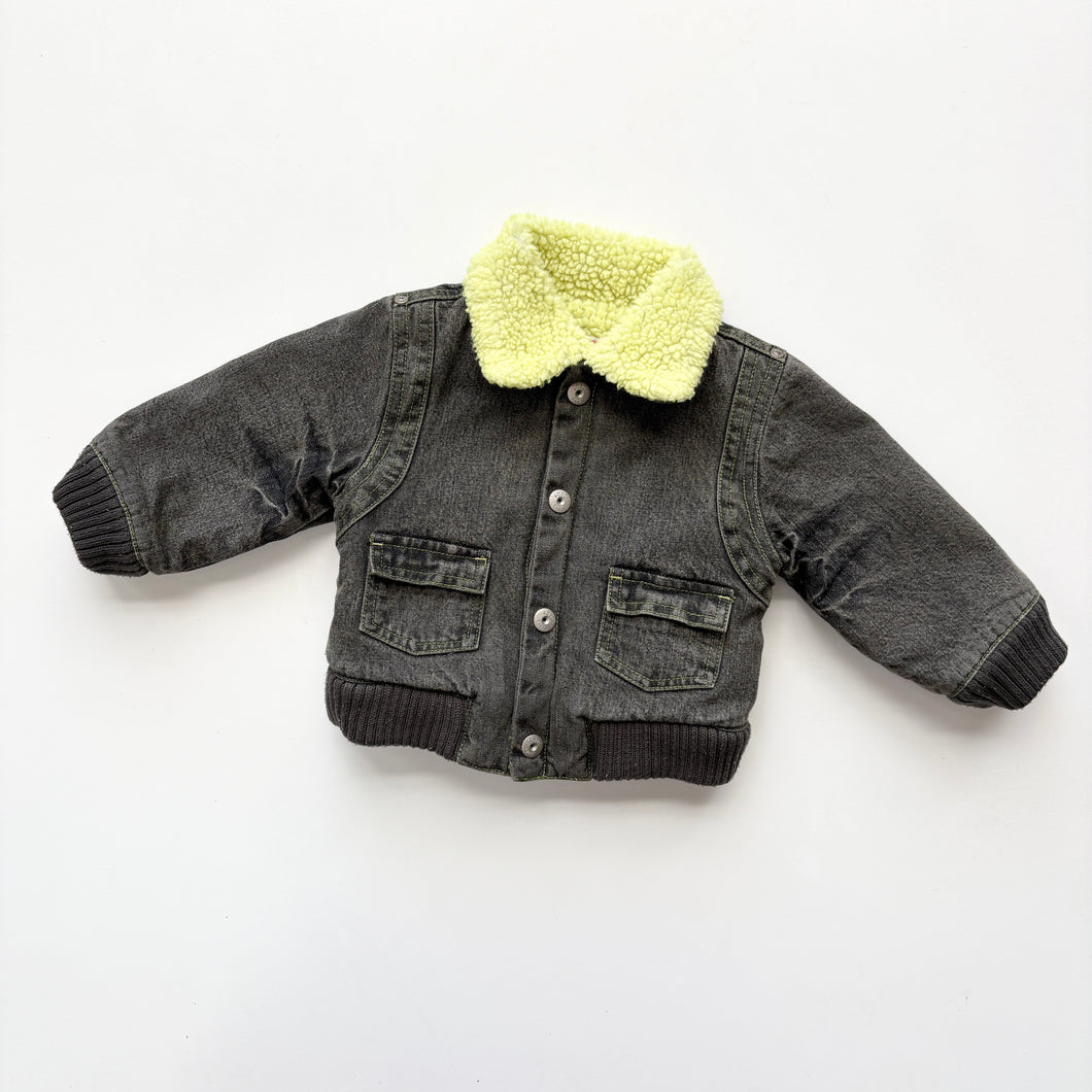 90s Sherpa Bomber jacket (Age 9m)