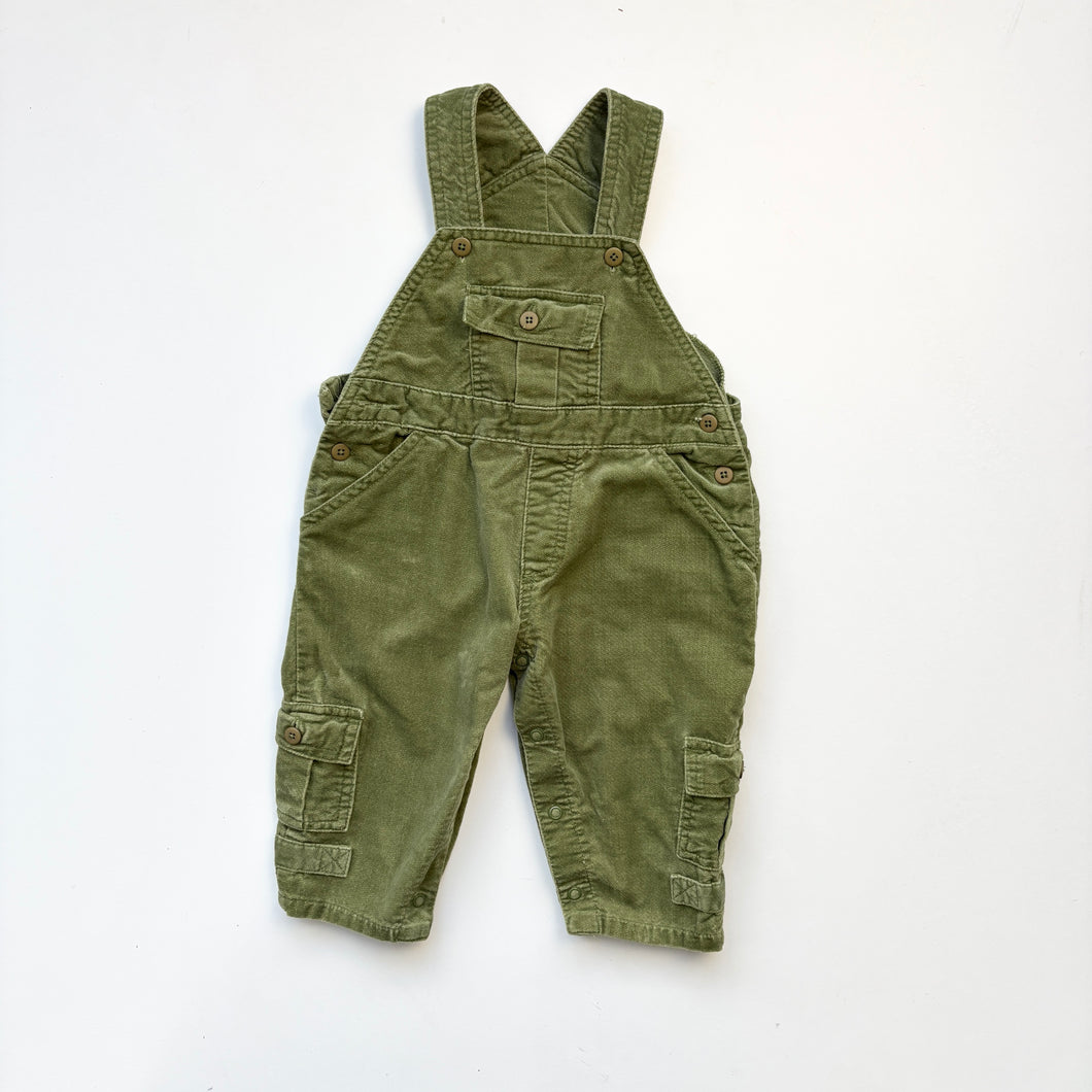 Velour dungarees (Age 6/9m)