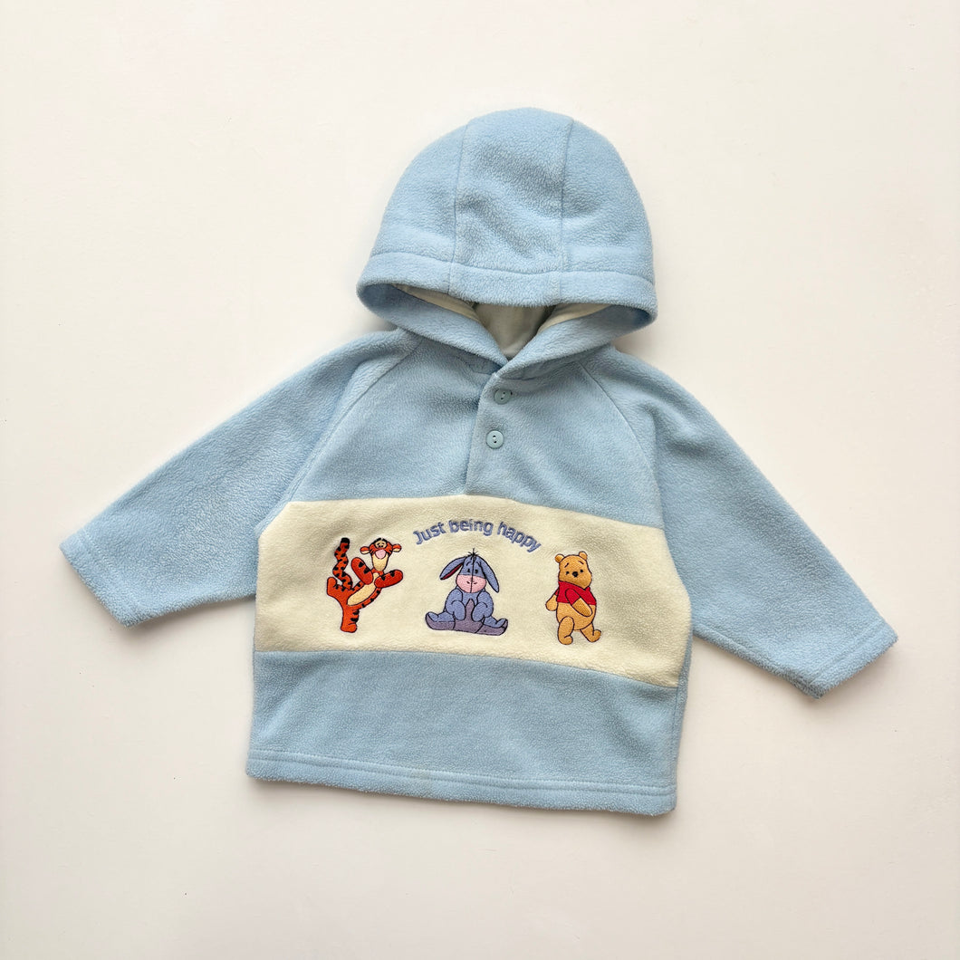 Winnie the Pooh fleecy hoodie (Age 3/6m)