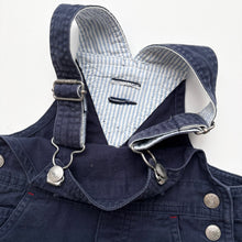 Load image into Gallery viewer, 90s Tommy Hilfiger dungaree shortalls (Age 2)
