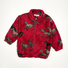 Load image into Gallery viewer, 90s Horse Abstract Sherpa fleece (Age 4/5)
