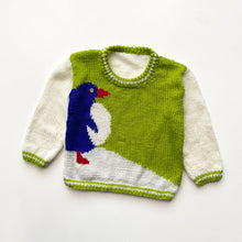 Load image into Gallery viewer, Penguin Hand Knitted jumper (Age 3/4)
