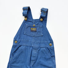 Load image into Gallery viewer, 90s OshKosh Hickory Stripe dungarees (Age 4)
