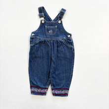 Load image into Gallery viewer, 90s Floral denim dungarees (Age 6/12m)
