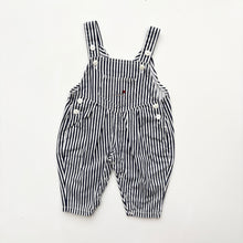 Load image into Gallery viewer, 90s Ladybird Striped dungarees (Age 3/6m)
