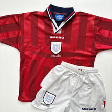 Load image into Gallery viewer, 1998 England Away Full Kit (Age 12/14)
