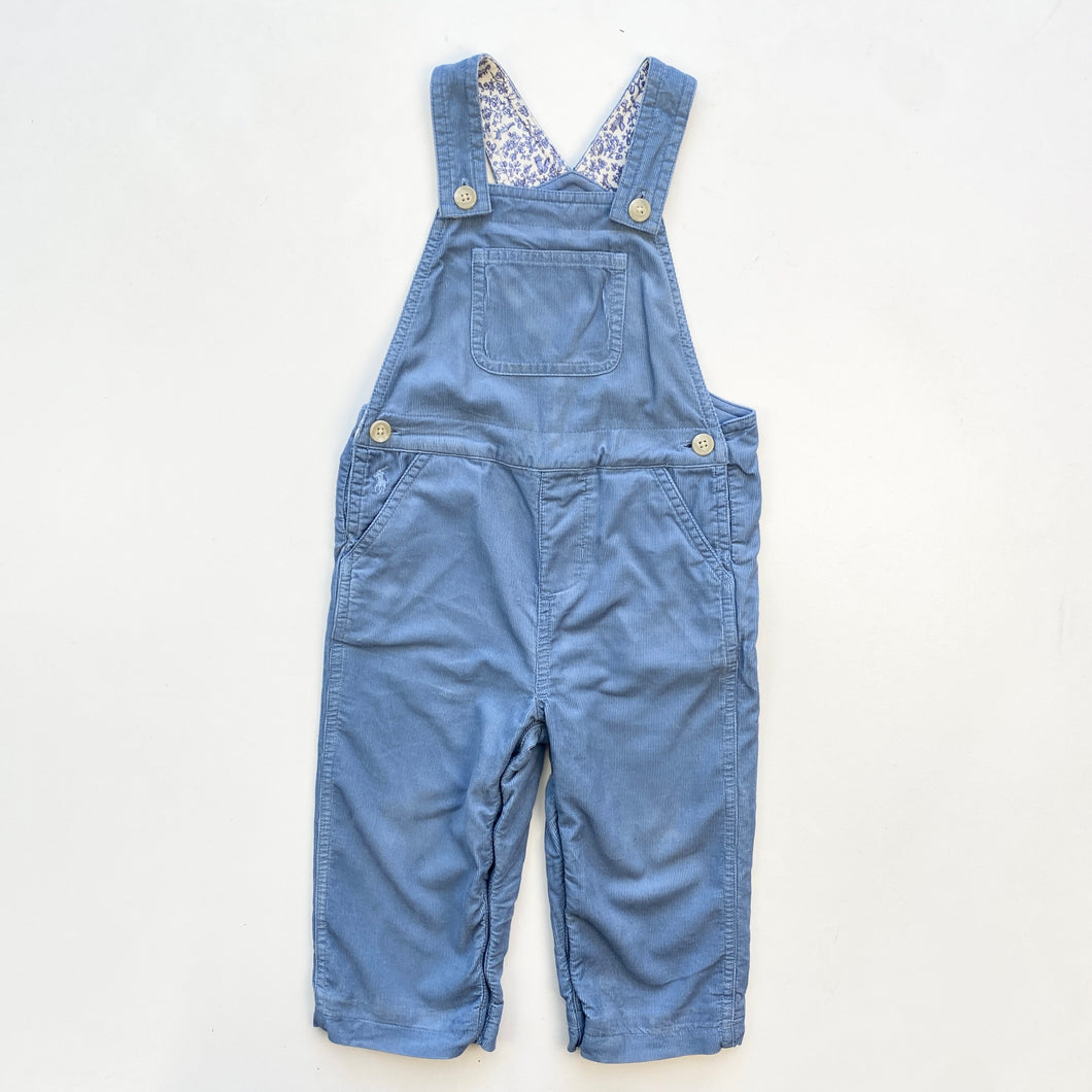 Ralph Lauren cord dungarees (Age 18m)