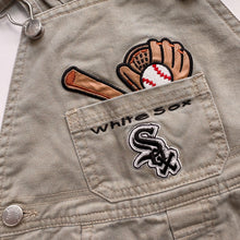 Load image into Gallery viewer, MLB White Sox dungaree shortalls (Age 18m)
