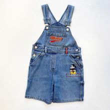 Load image into Gallery viewer, 90s Disney Mickey dungaree shortalls (Age 6)
