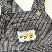 Load image into Gallery viewer, JCB Digger dungaree shortalls (Age 6/12m)
