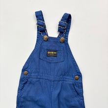 Load image into Gallery viewer, 90s OshKosh hickory stripe dungarees (Age 2)
